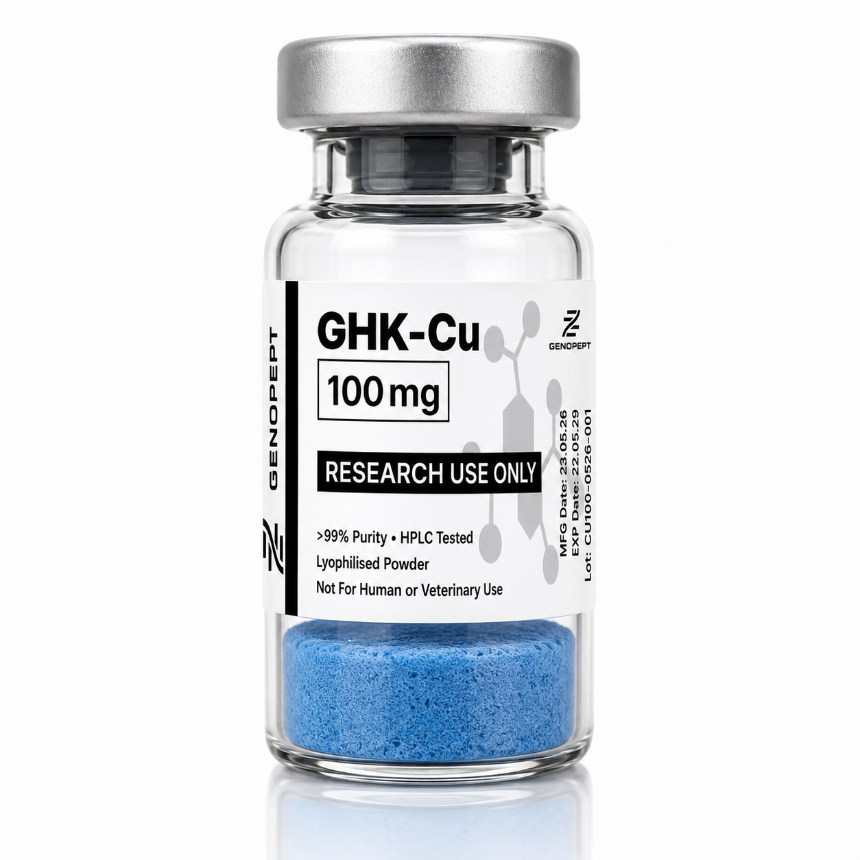 GHK-Cu Copper Peptide | Pre-Filled Pens & Research Vials | GENOPEPT - Image 2