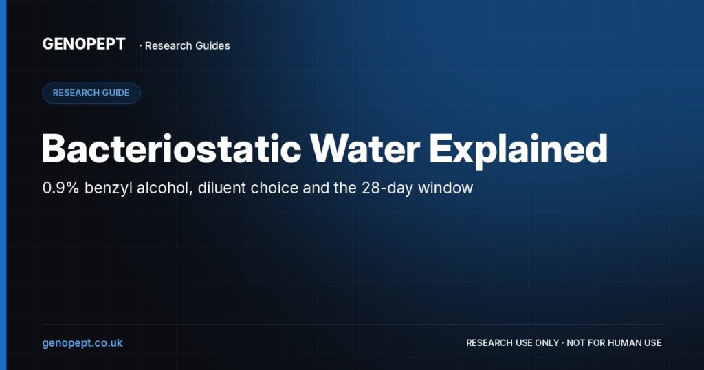 Bacteriostatic Water Explained — GenoPept research guide (research use only)