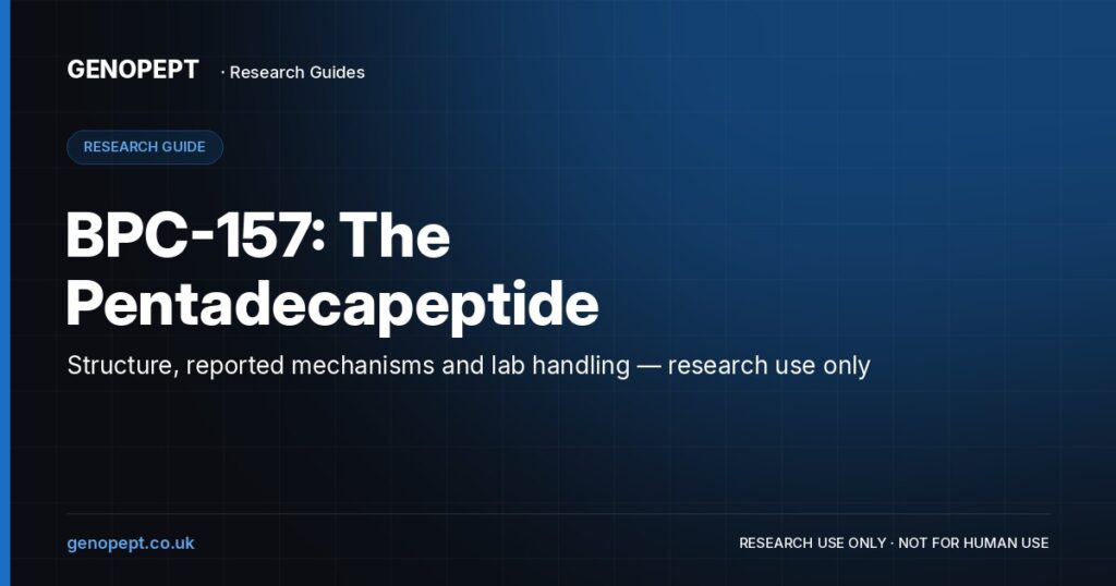 BPC-157: The Pentadecapeptide — GenoPept research guide (research use only)