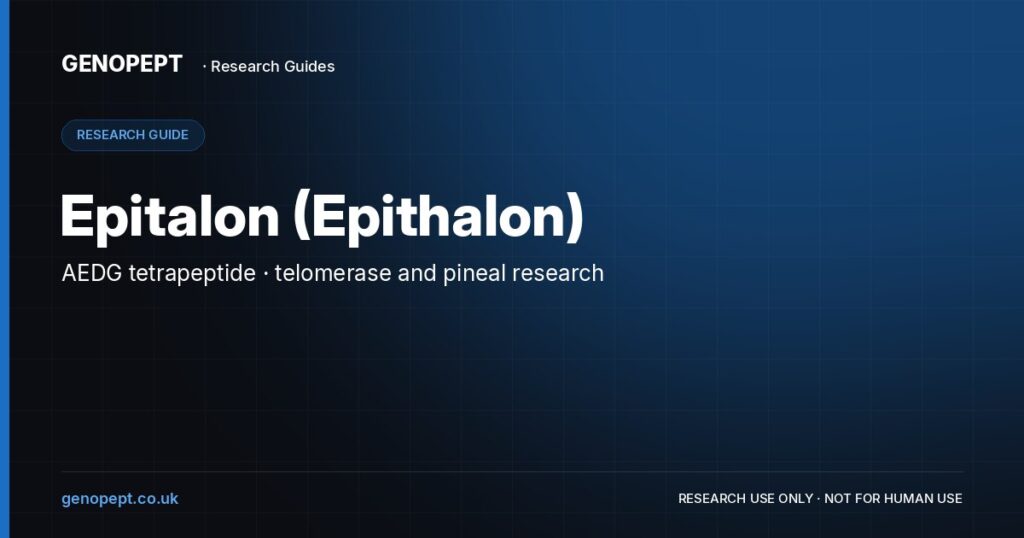 Epitalon (Epithalon) — GenoPept research guide (research use only)
