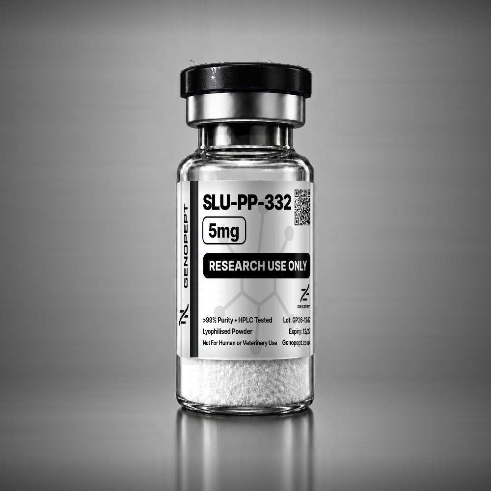 SLU-PP-332 5mg ERR agonist research compound vial, lyophilised powder, black cap – GenoPept UK