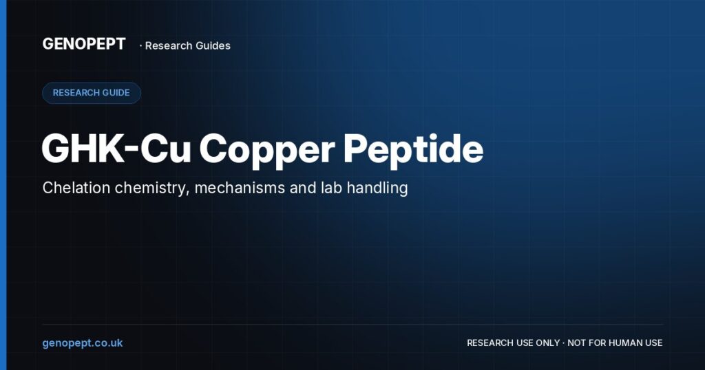 GHK-Cu Copper Peptide — GenoPept research guide (research use only)