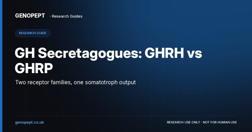 GH Secretagogues: GHRH vs GHRP — GenoPept research guide (research use only)