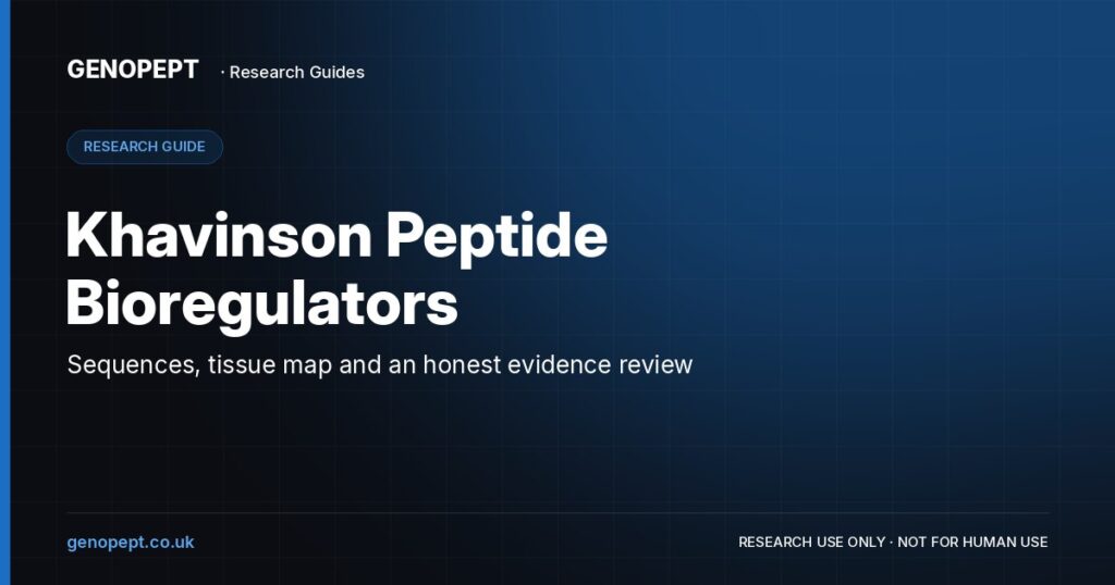 Khavinson Peptide Bioregulators — GenoPept research guide (research use only)