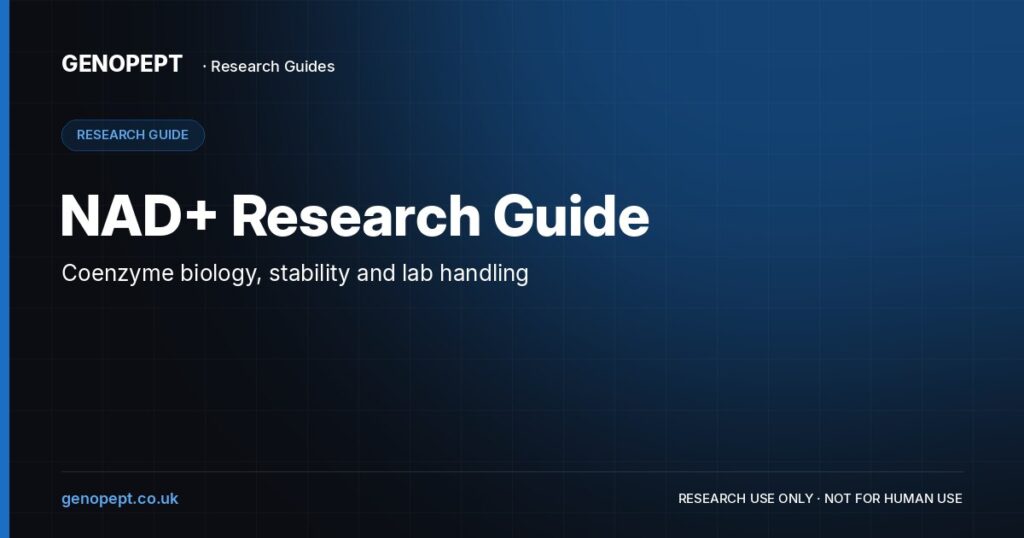 NAD+ Research Guide — GenoPept research guide (research use only)