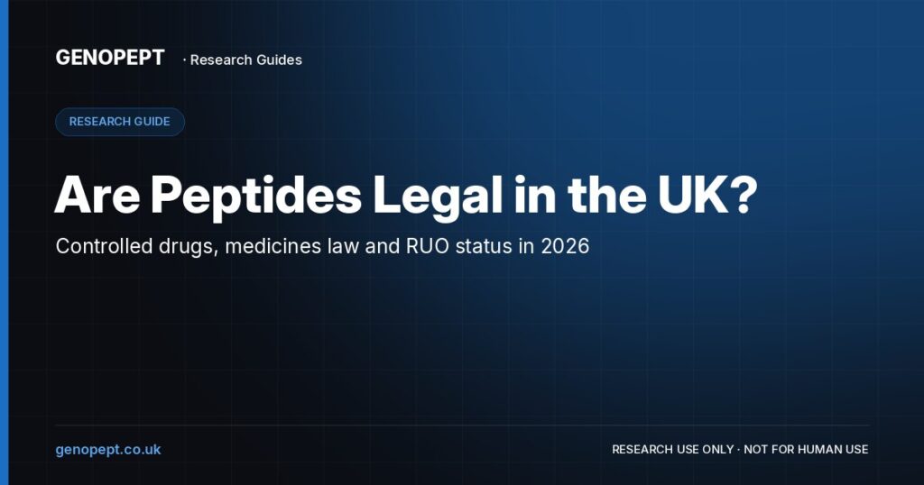 Are Peptides Legal in the UK? — GenoPept research guide (research use only)