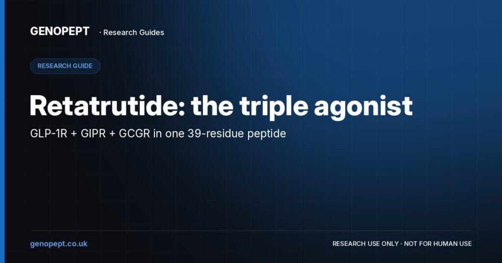 Retatrutide: the triple agonist — GenoPept research guide (research use only)