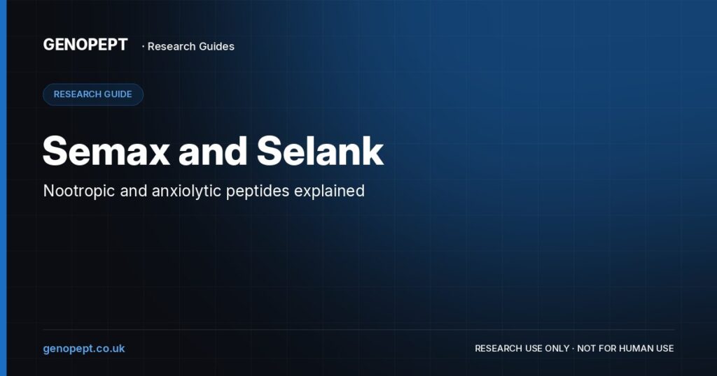Semax and Selank — GenoPept research guide (research use only)