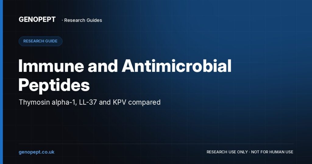 Immune and Antimicrobial Peptides — GenoPept research guide (research use only)