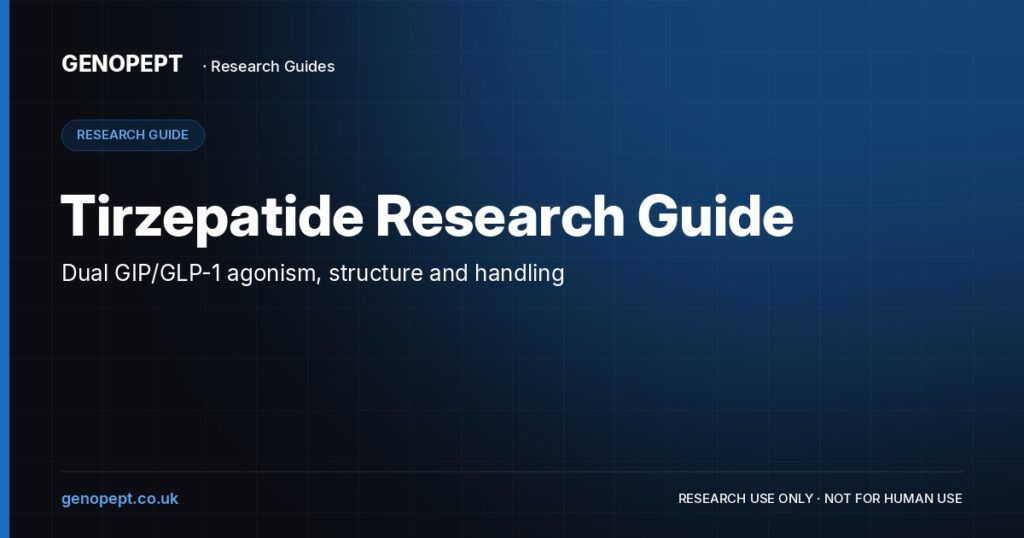Tirzepatide Research Guide — GenoPept research guide (research use only)